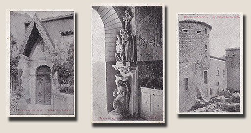 Enkele van de 33 postkaarten die Saunière persoonlijk uitbracht