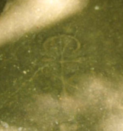 Het ankh PX-teken op de Fauteuil du Diable