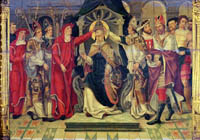 De kroning van Celestinus V