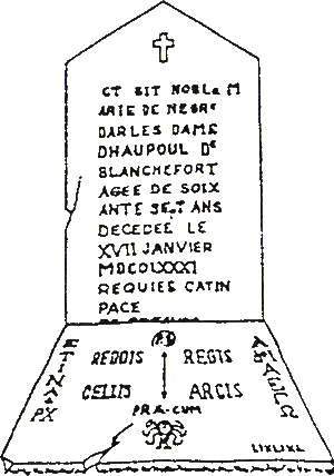 Het graf van Marie de Nègre