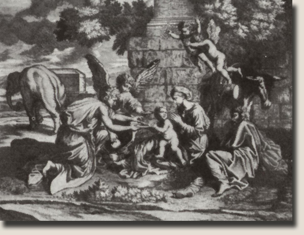 The engraving by an anonymous artist after the example of 
