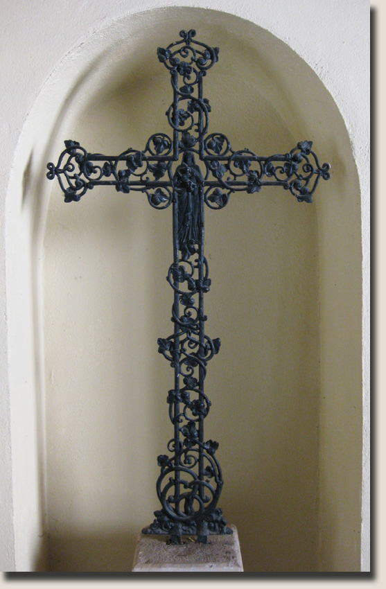 Detail van het kruis van de calvaire