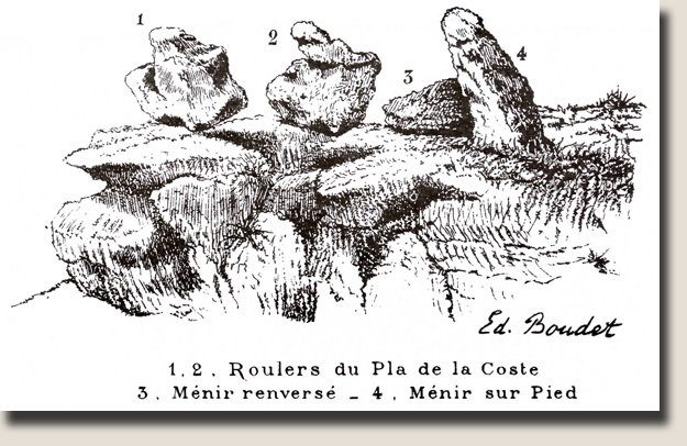 De Roches Tremblantes in La Vraie Langue Celtique, getekend door Henri Boudets broer Edmond Boudet