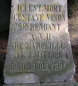 Gustave Vison gedenksteen